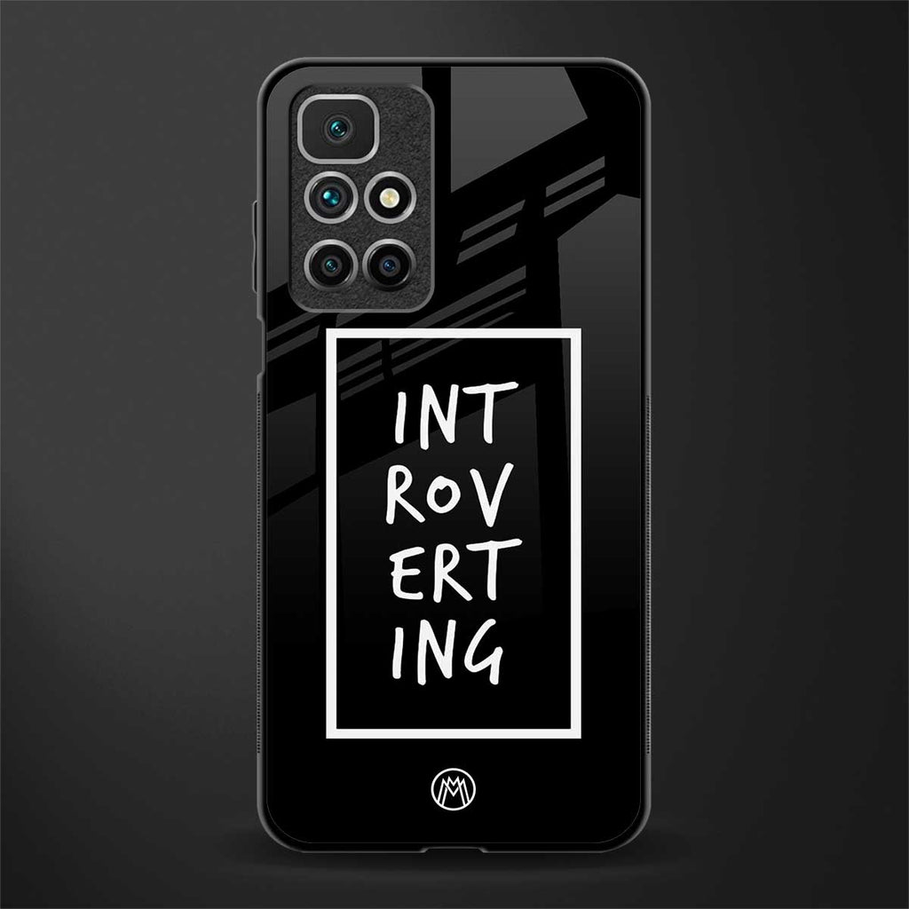 introverting glass case for redmi 10 prime image