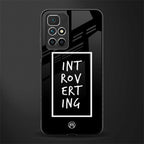 introverting glass case for redmi 10 prime image