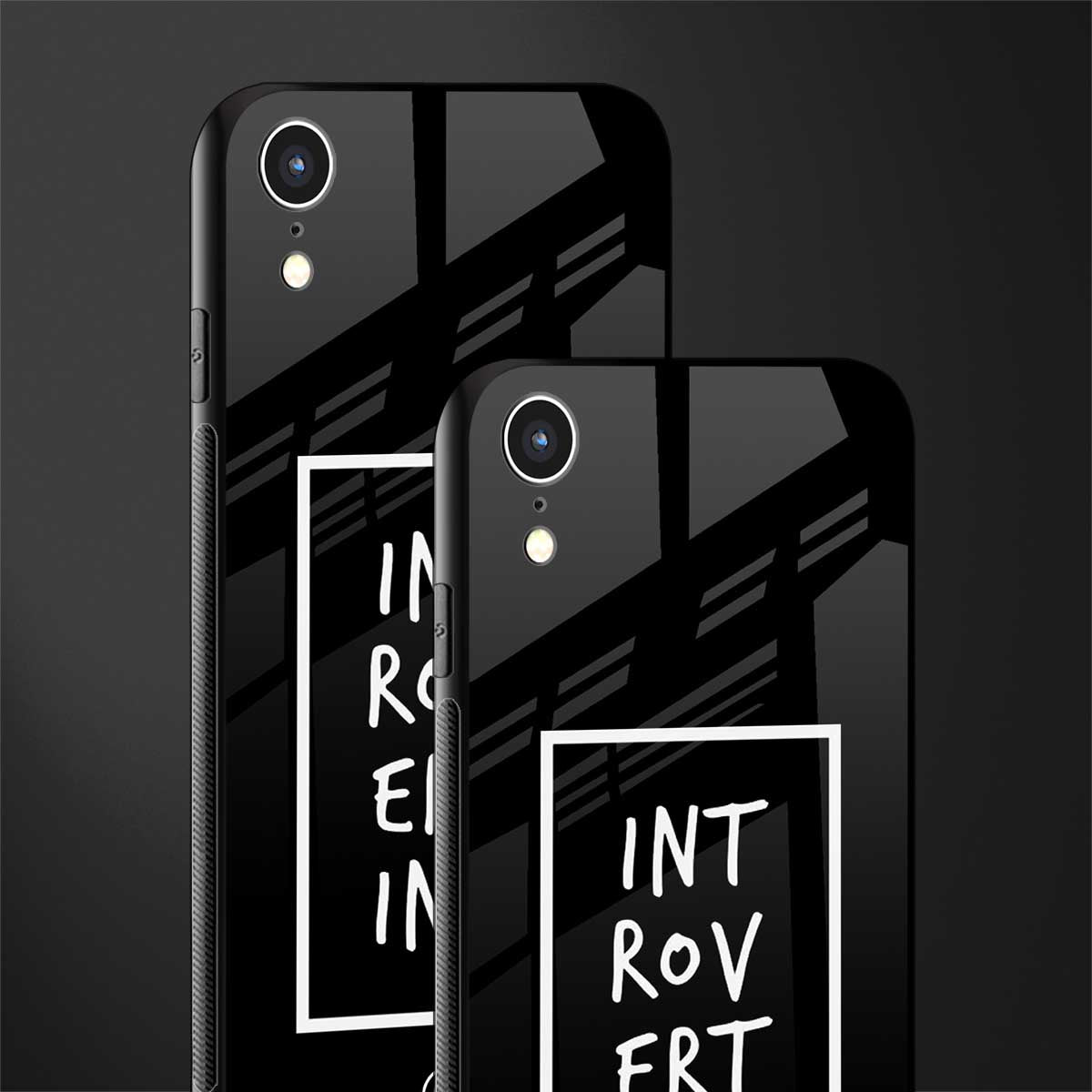 introverting glass case for iphone xr image-2