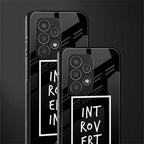 introverting back phone cover | glass case for samsung galaxy a53 5g