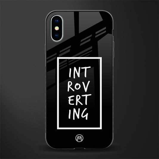 introverting glass case for iphone xs image