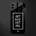 introverting glass case for iphone xs image