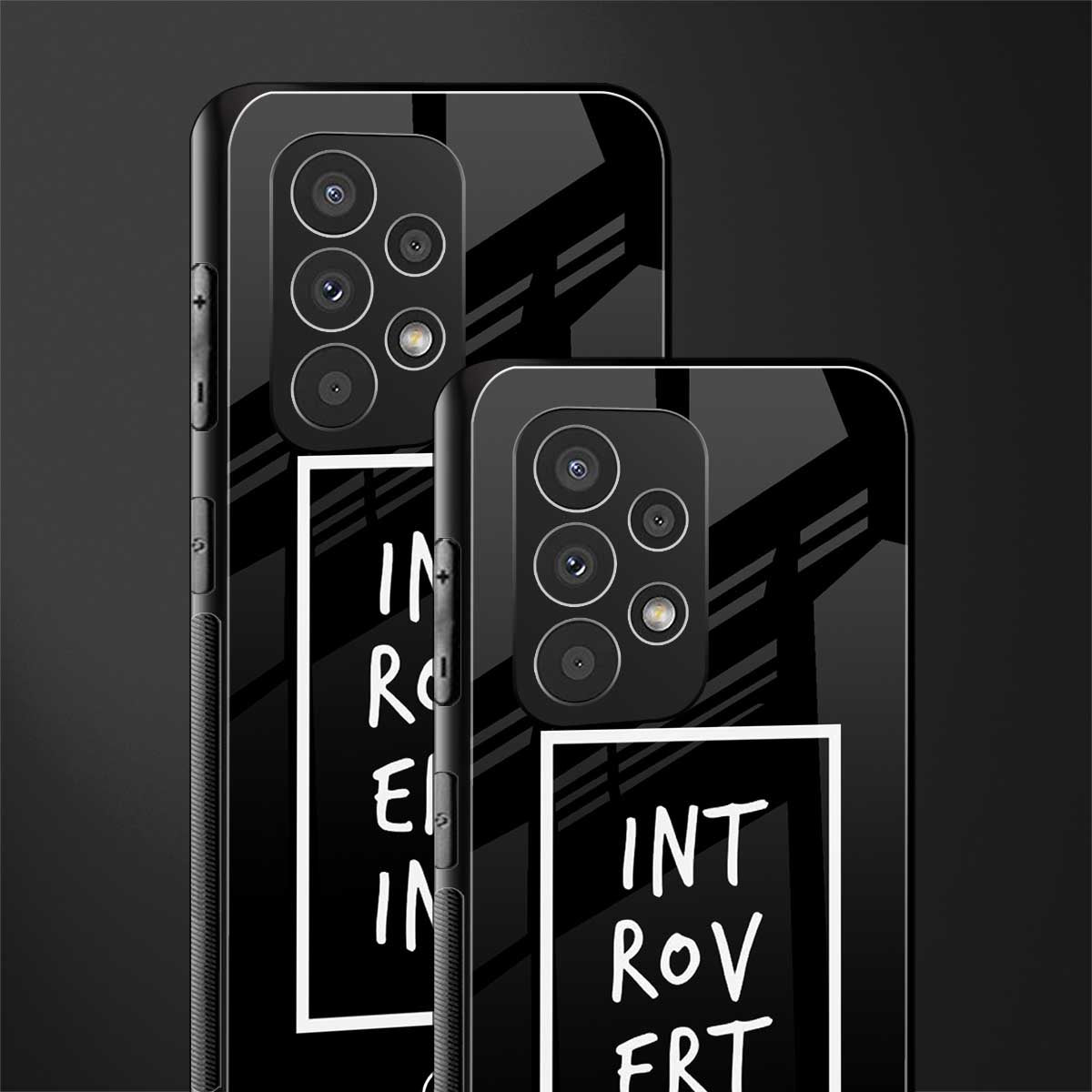 introverting back phone cover | glass case for samsung galaxy a73 5g