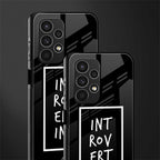 introverting back phone cover | glass case for samsung galaxy a13 4g