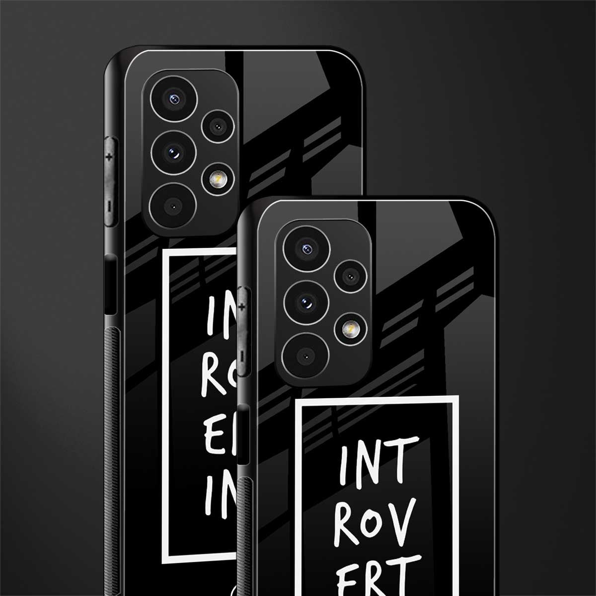 introverting back phone cover | glass case for samsung galaxy a13 4g