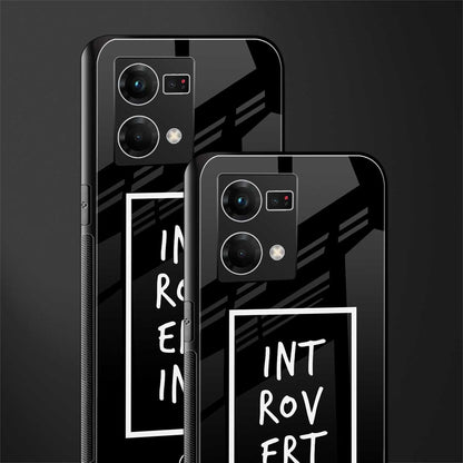 introverting back phone cover | glass case for oppo f21 pro 4g