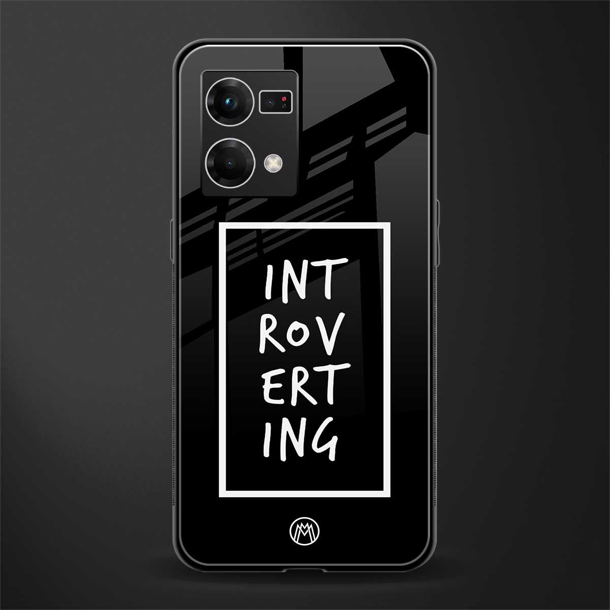 introverting back phone cover | glass case for oppo f21 pro 4g