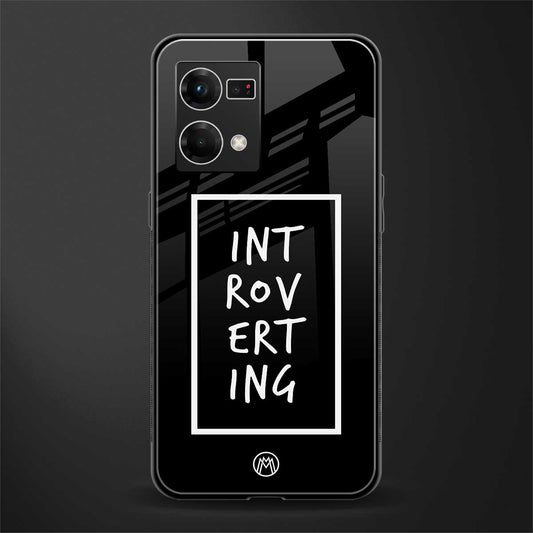 introverting back phone cover | glass case for oppo f21 pro 4g