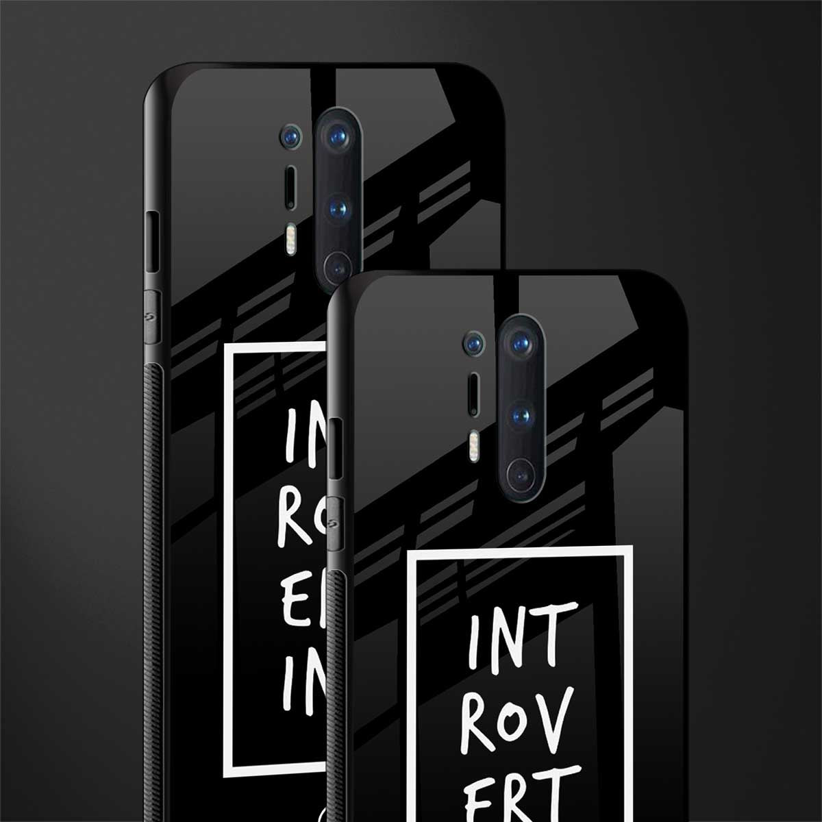 introverting glass case for oneplus 8 pro image-2