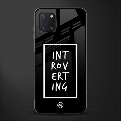 introverting glass case for samsung a81 image