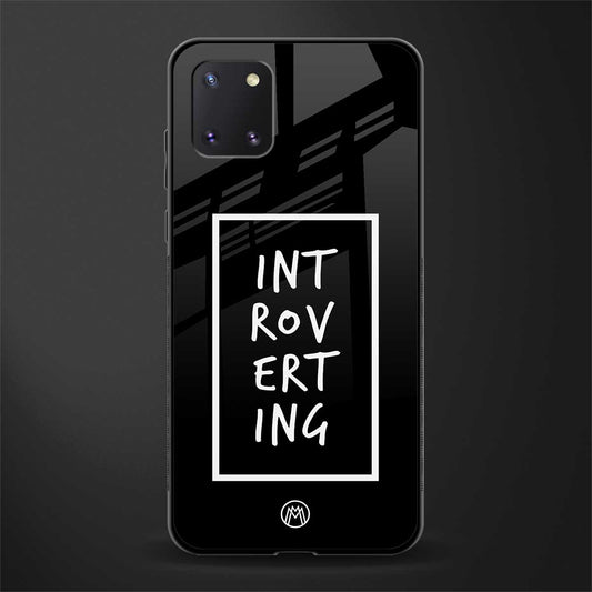 introverting glass case for samsung a81 image