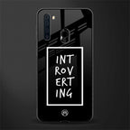 introverting glass case for samsung a21 image
