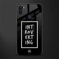 introverting glass case for samsung a11 image