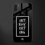 introverting glass case for samsung a11 image