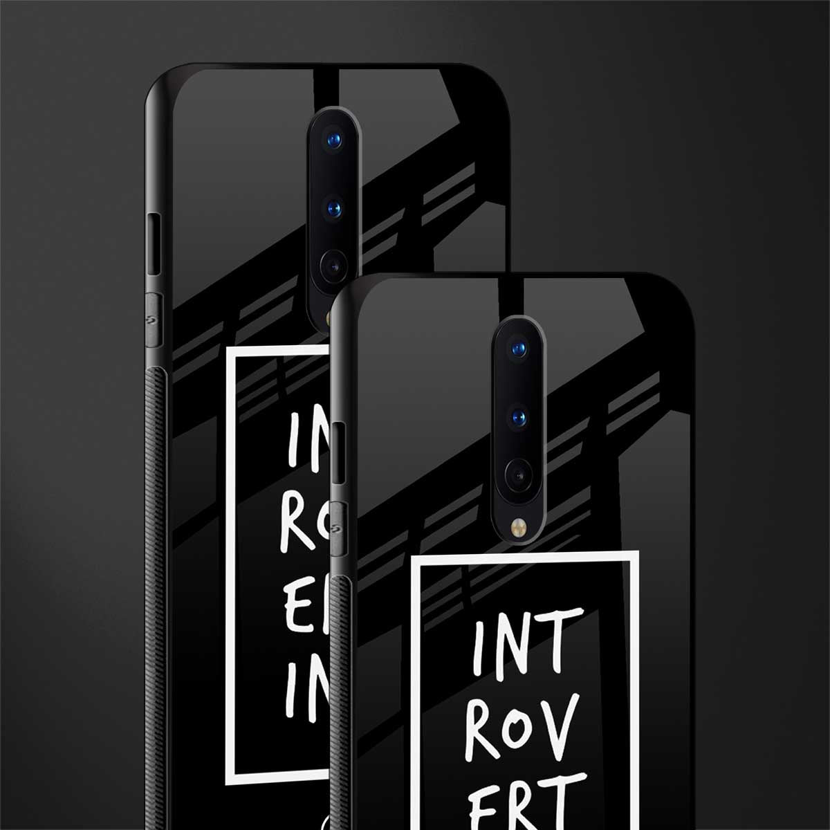 introverting glass case for oneplus 8 image-2