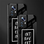 introverting back phone cover | glass case for xiaomi 12 pro