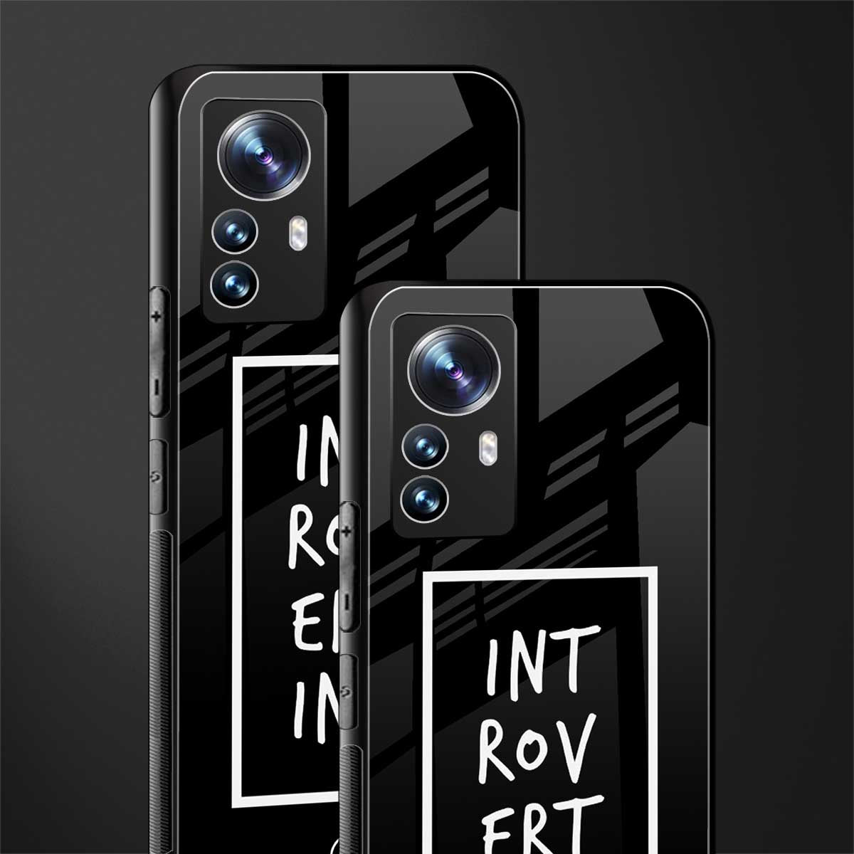 introverting back phone cover | glass case for xiaomi 12 pro