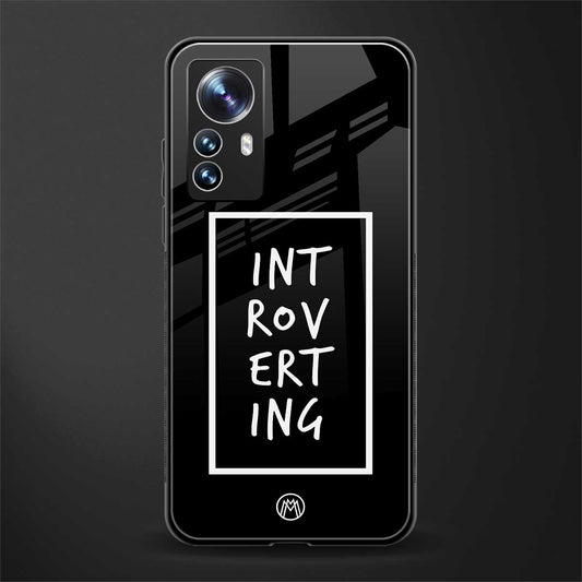 introverting back phone cover | glass case for xiaomi 12 pro