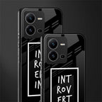 introverting back phone cover | glass case for vivo v25-5g
