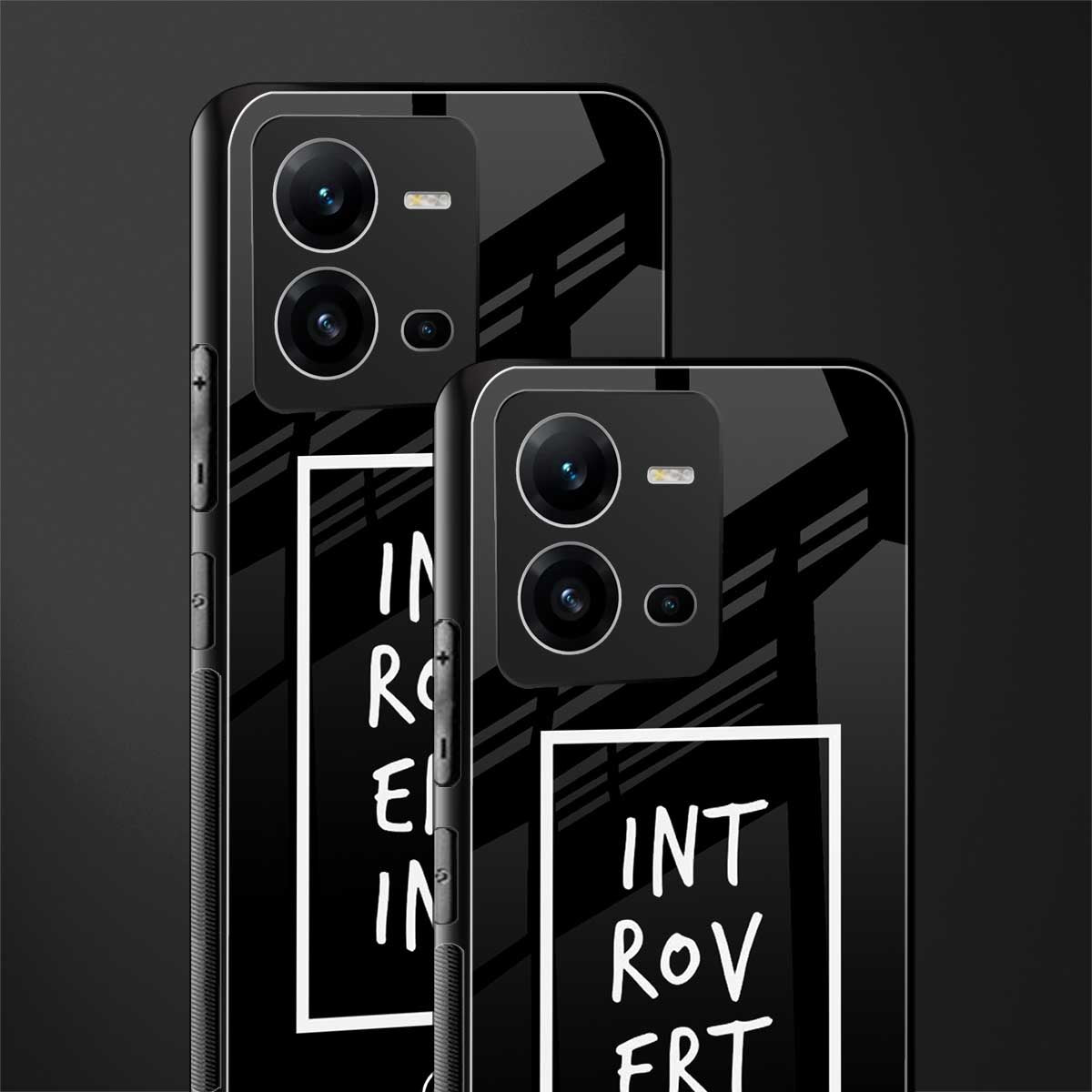 introverting back phone cover | glass case for vivo v25-5g