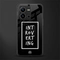 introverting back phone cover | glass case for vivo v25-5g