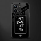 introverting back phone cover | glass case for vivo v25-5g