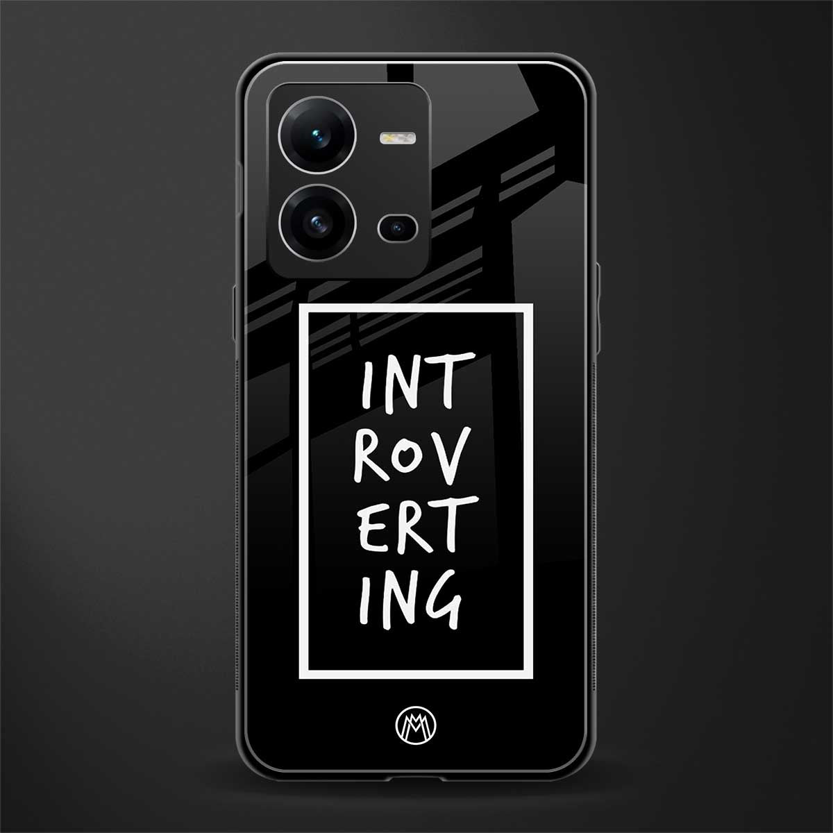 introverting back phone cover | glass case for vivo v25-5g