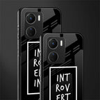 introverting back phone cover | glass case for vivo y16