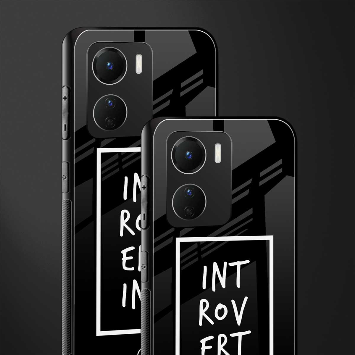 introverting back phone cover | glass case for vivo y16