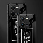 introverting back phone cover | glass case for vivo y35 4g