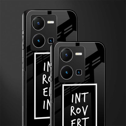 introverting back phone cover | glass case for vivo y35 4g