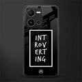 introverting back phone cover | glass case for vivo y35 4g