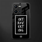 introverting back phone cover | glass case for vivo y35 4g