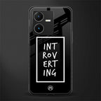 introverting back phone cover | glass case for vivo y22