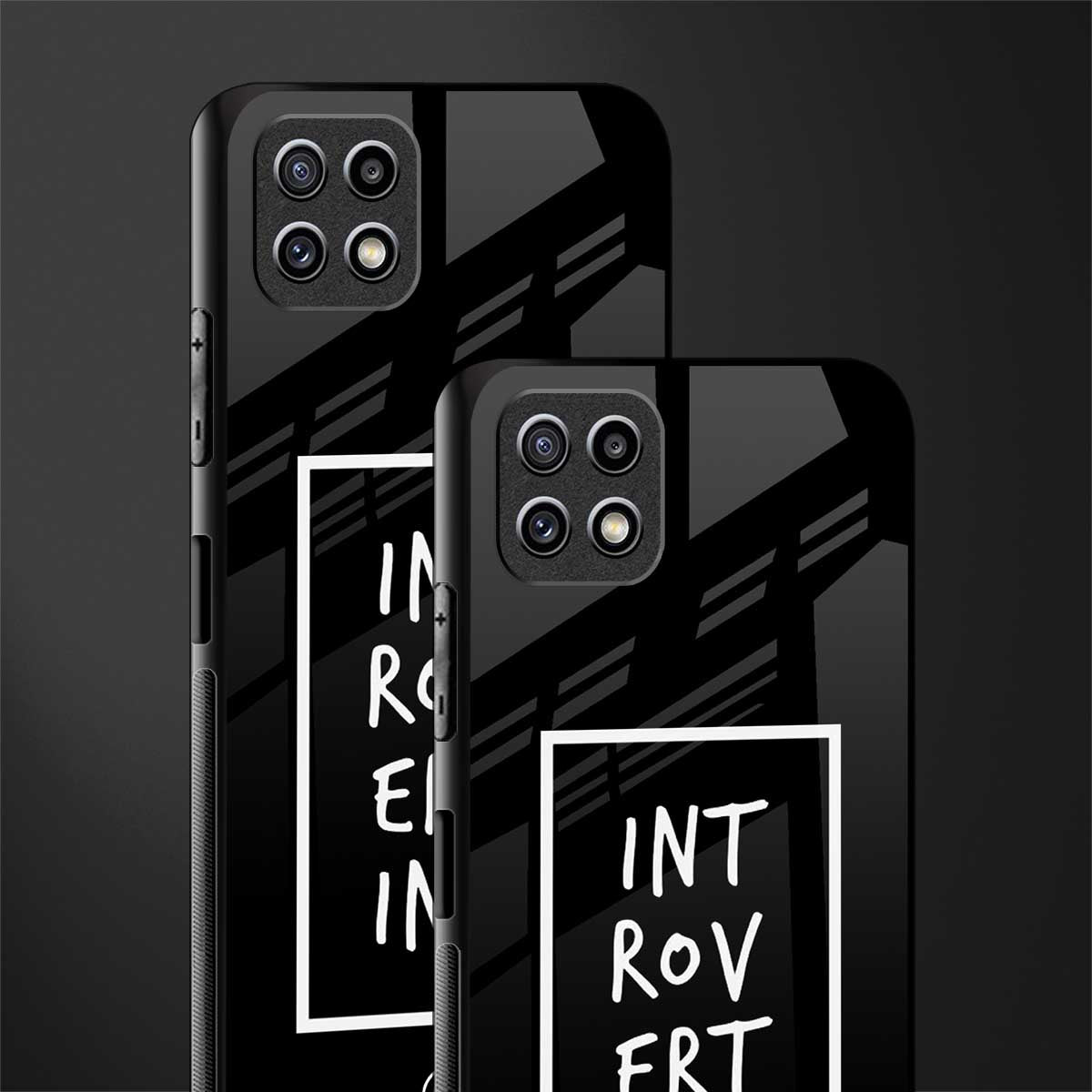 introverting back phone cover | glass case for samsung galaxy f42