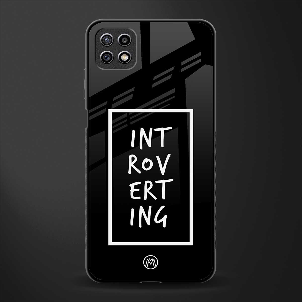 introverting back phone cover | glass case for samsung galaxy f42