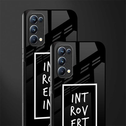 introverting back phone cover | glass case for oppo reno 5