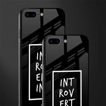 introverting glass case for iphone 8 plus image-2