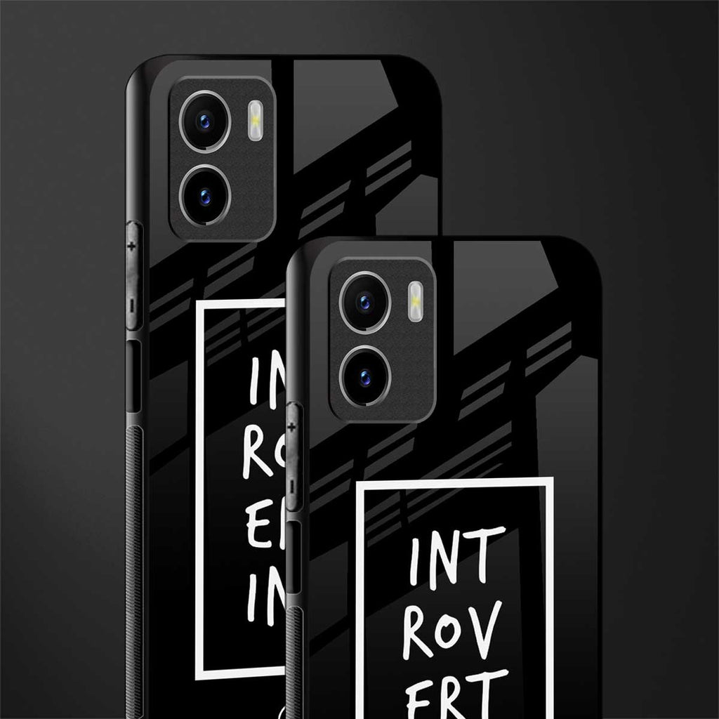 introverting back phone cover | glass case for vivo y72