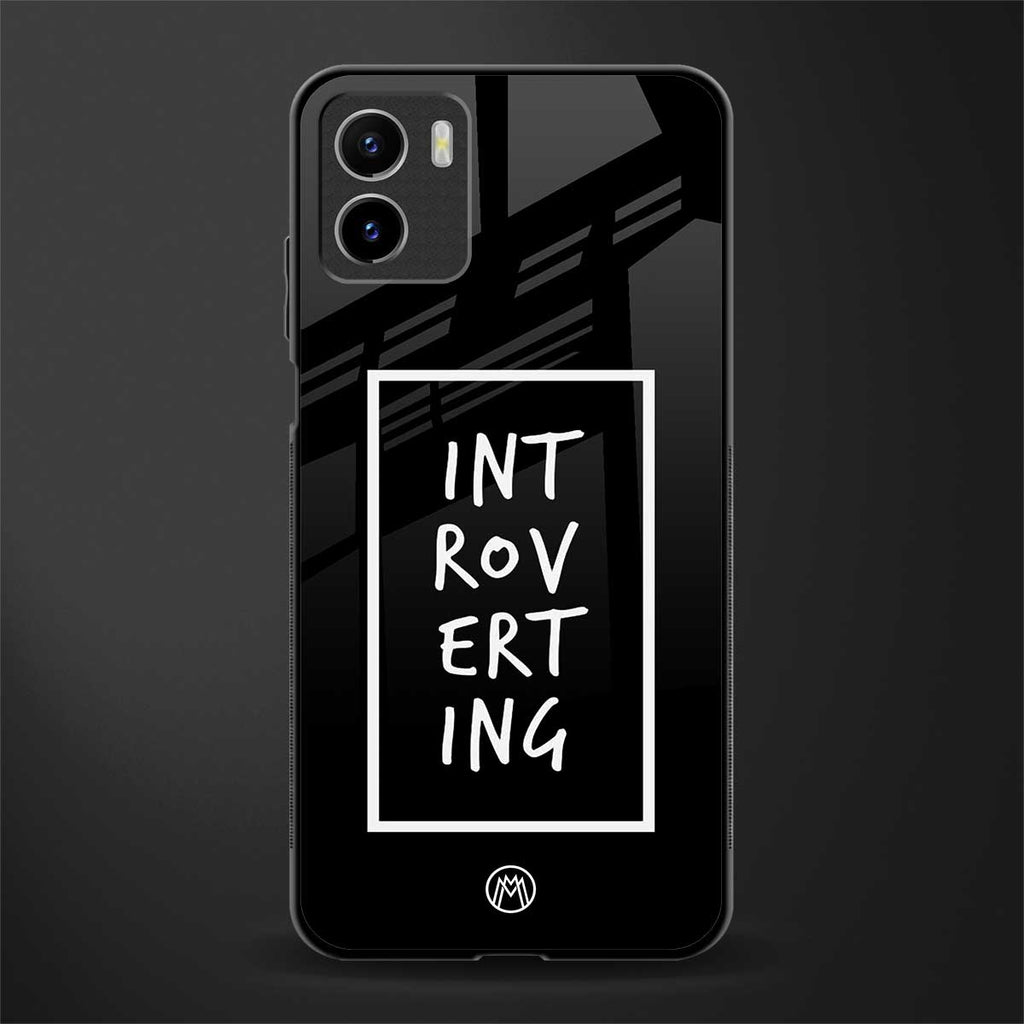 introverting back phone cover | glass case for vivo y72