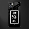 introverting back phone cover | glass case for vivo y72