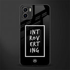 introverting back phone cover | glass case for vivo y72