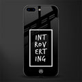 introverting glass case for iphone 8 plus image