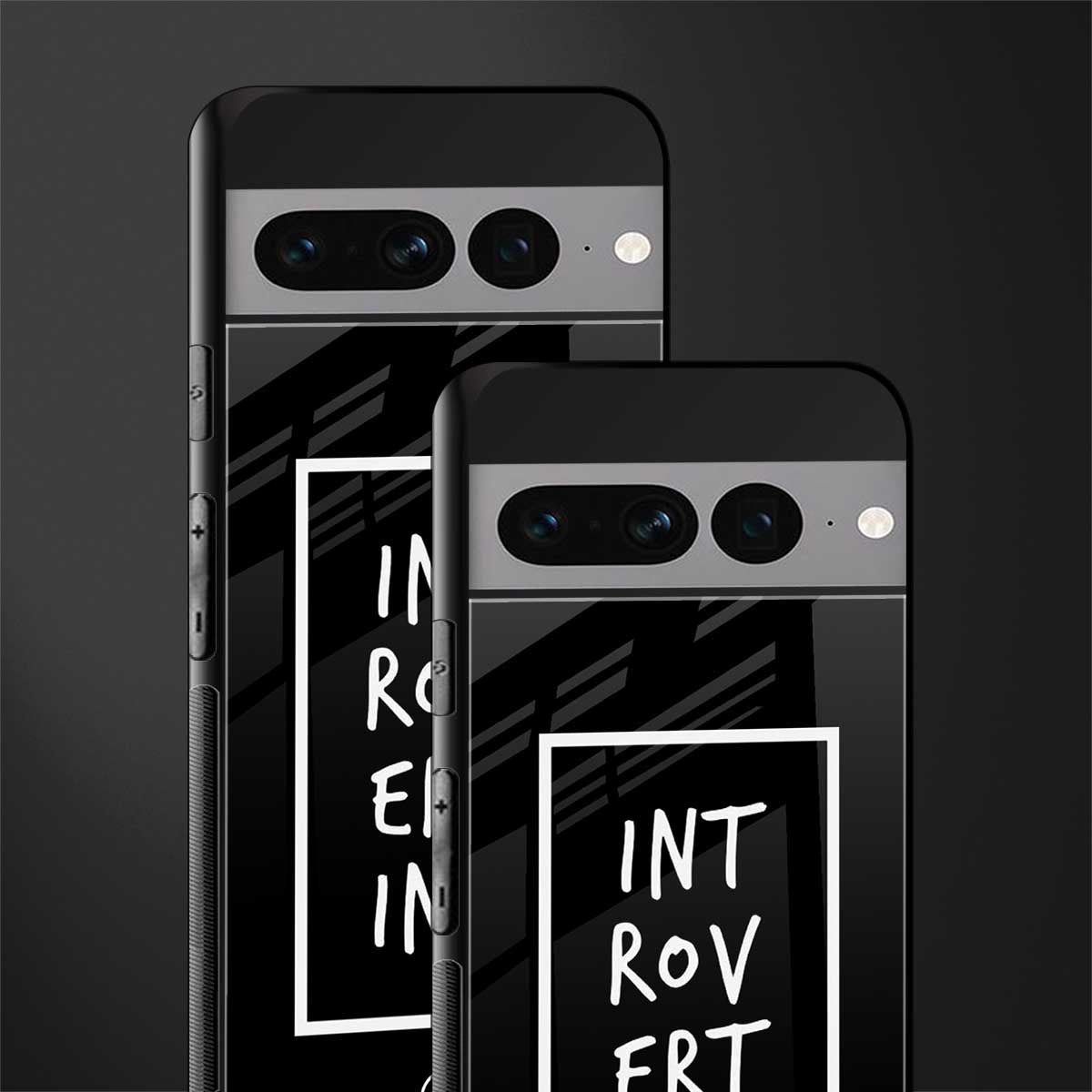 introverting back phone cover | glass case for google pixel 7 pro