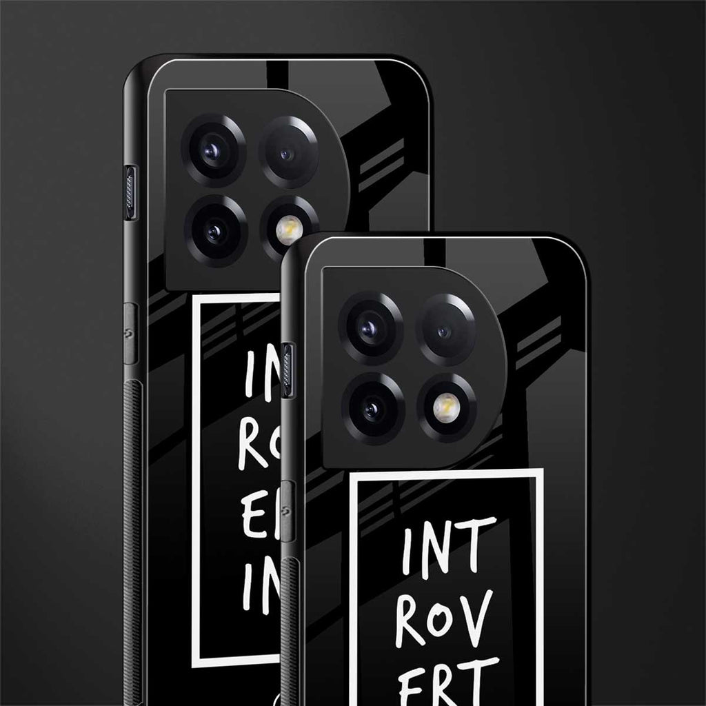 introverting back phone cover | glass case for oneplus 11