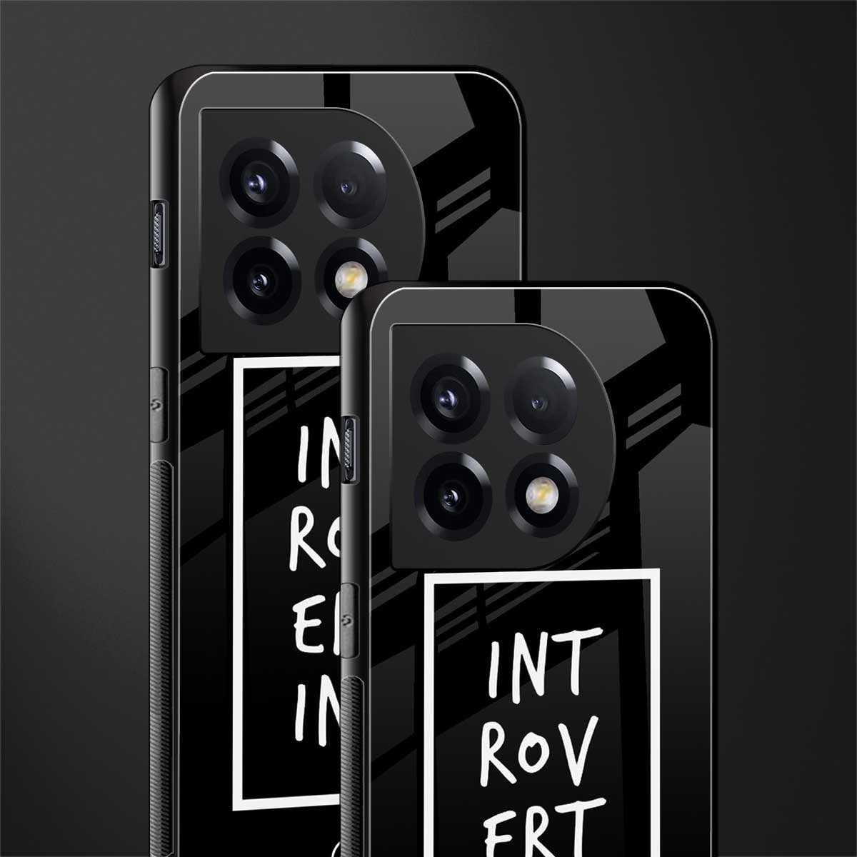 introverting back phone cover | glass case for oneplus 11