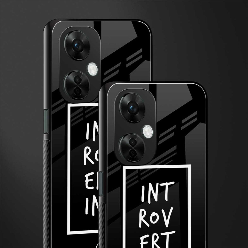 introverting back phone cover | glass case for oneplus nord ce 3 lite