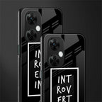 introverting back phone cover | glass case for oneplus nord ce 3 lite