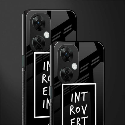 introverting back phone cover | glass case for oneplus nord ce 3 lite