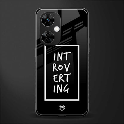 introverting back phone cover | glass case for oneplus nord ce 3 lite